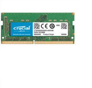 Crucial CT8G4S24AM - 8 GB - 1 x 8 GB - DDR4 - 2400 MHz - 260-pin SO-DIMM - Green