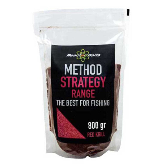Прикормка натуральная REACTOR BAITS Method Strategy Range Red Krill 800g