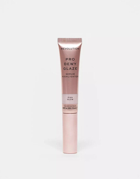 Revolution Pro Dewy Glaze Serum Highlighter Wand - Pink Glow