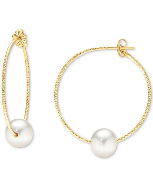 Серьги Macy's Freshwater Pearl Hoop