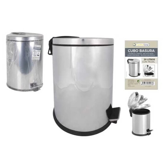 LA MEDITERRANEA Metal Trash Can With Pedal 30L