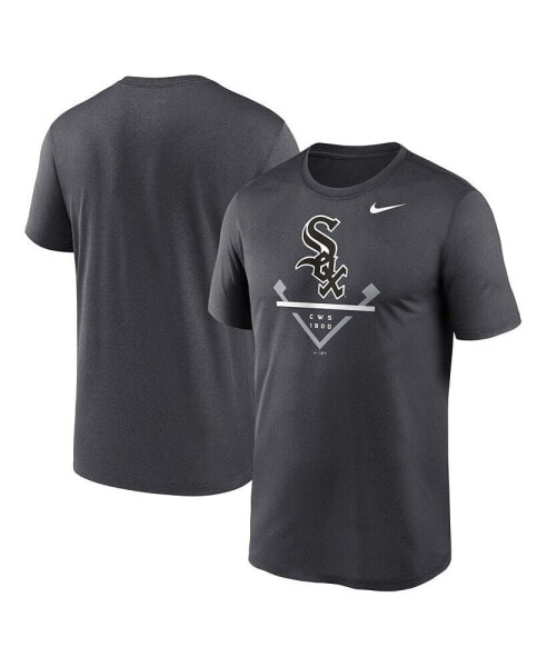 Men's Anthracite Chicago White Sox Icon Legend T-shirt