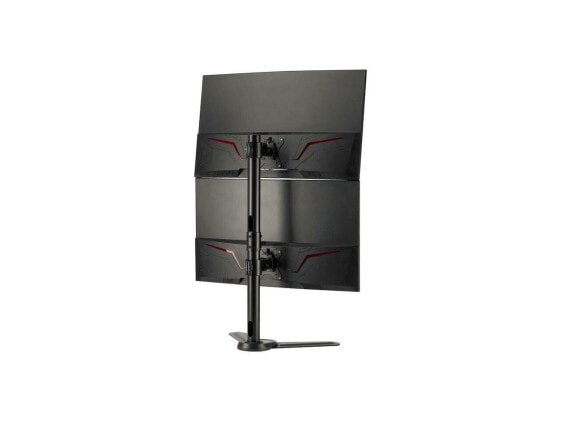 Freestanding Adjusting Vertical Dual Monitor Steel Stand 17" to 32" - 75x75 100x