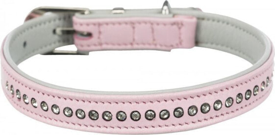 Ошейник для собак TRIXIE Active Comfort с кристаллами горного хрусталя, розовый, XXS–XS: 17–21 см/12 мм
