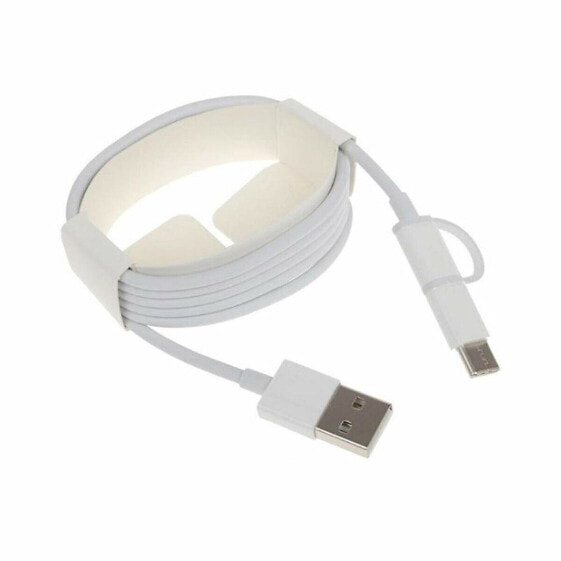 Кабель Micro USB Xiaomi Mi 2-in-1 USB Cable (Micro USB to Type C) 100cm Белый 1 m