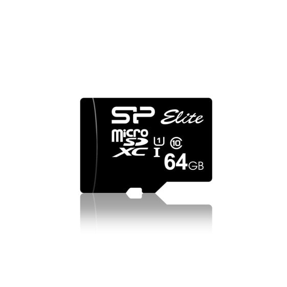Silicon Power Ellite - 64 GB - MicroSDXC - Class 10 - UHS-I - 85 MB/s - Class 1 (U1)