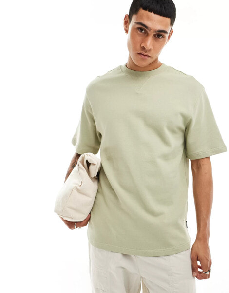 ONLY & SONS heavy t-shirt in sage