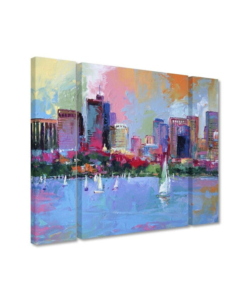 Richard Wallich 'Boston 3' Multi Panel Art Set Large - 41" x 30" x 2"