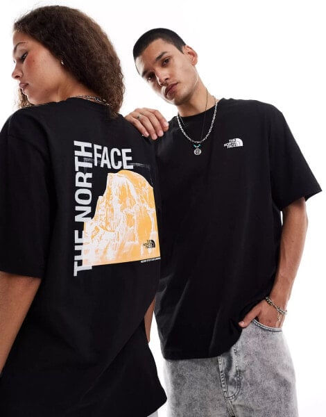 The North Face Half Dome back print oversized t-shirt in black