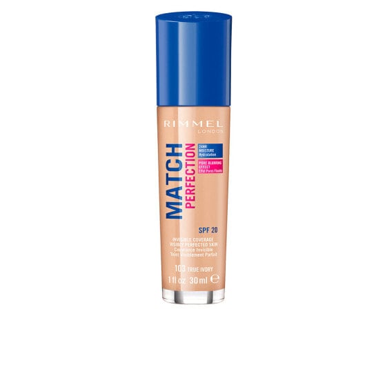 Rimmel Match Perfection Spf20 No.103 True Ivory Тональный крем с эффектом мягкого фокуса 30 мл