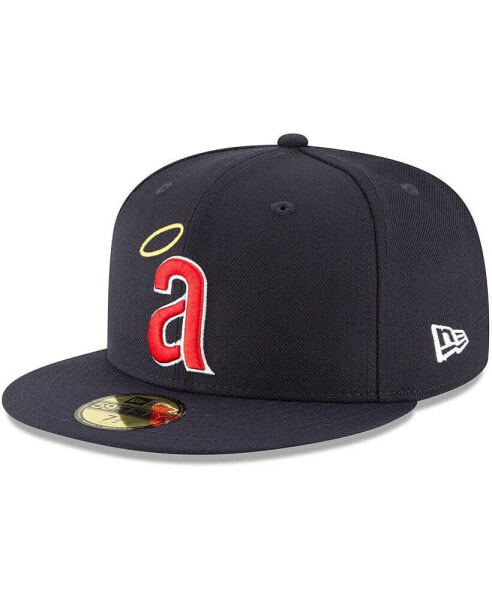Men's Navy California Angels Cooperstown Collection Wool 59FIFTY Fitted Hat