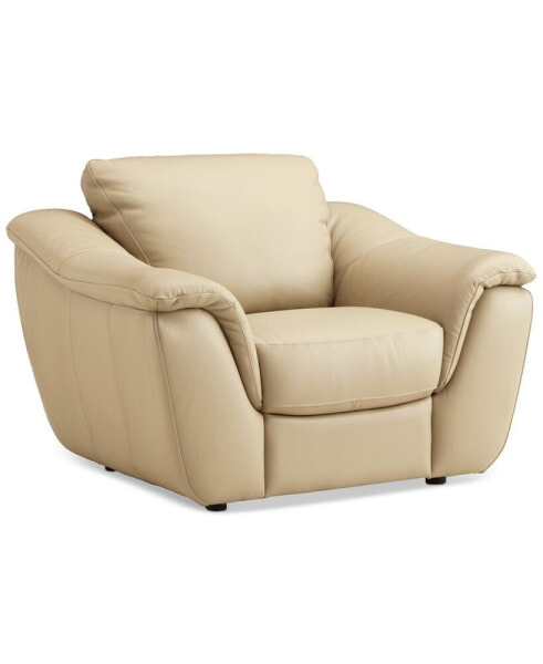 Jennard 47" Leather Arm Chair, Created for Macy's