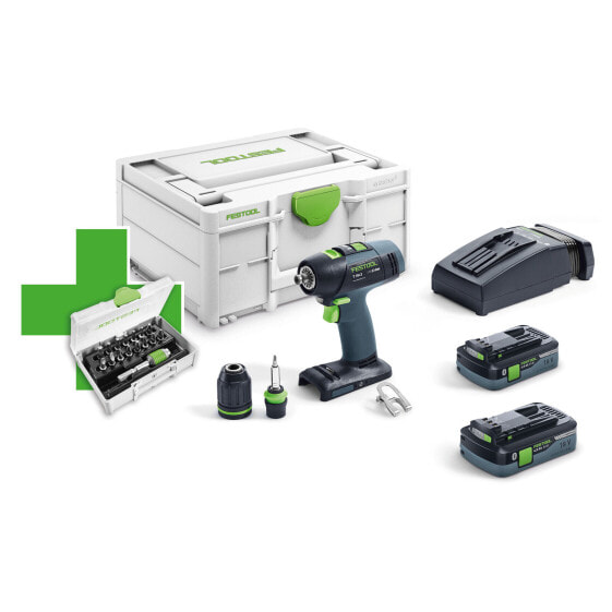 Festool Akku-Bohrschrauber T 18+3 HPC 4,0 I-Plus Promo 21 im Systainer SYS3 M187