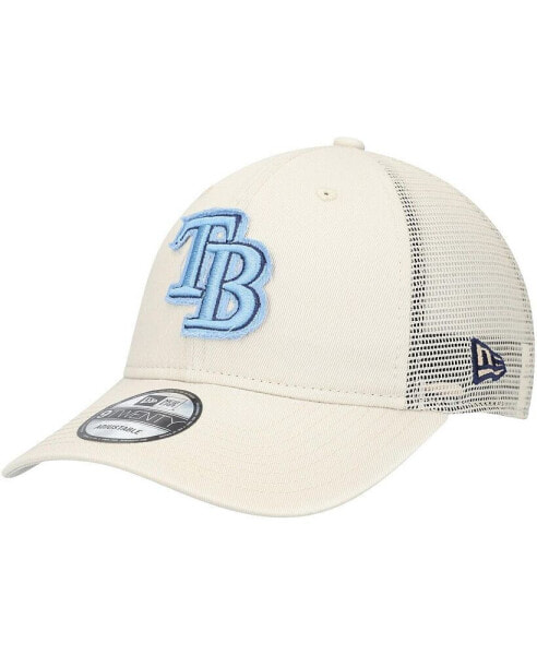 Men's Stone Tampa Bay Rays Game Day 9TWENTY Adjustable Trucker Hat