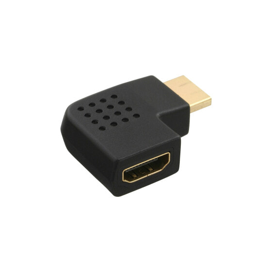 InLine HDMI Adapter male / female side angled left gold plated