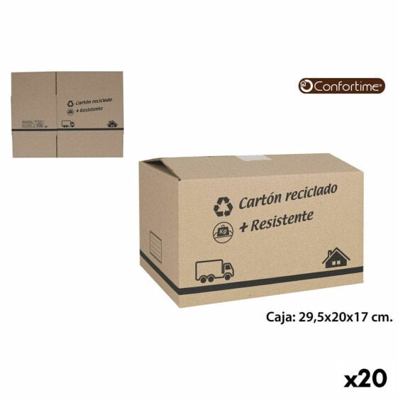 Multi-use Box Confortime Cardboard (20 Units) (29,5 x 20 x 17 cm)