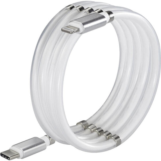 Renkforce TO-6886779 - White - USB C - Lightning - 1 m - Male - Male