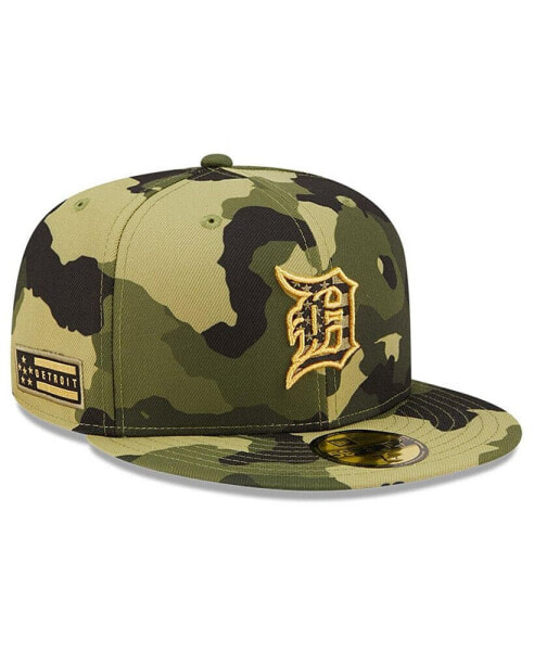 Men's Camo Detroit Tigers 2022 Armed Forces Day On-Field 59Fifty Fitted Hat