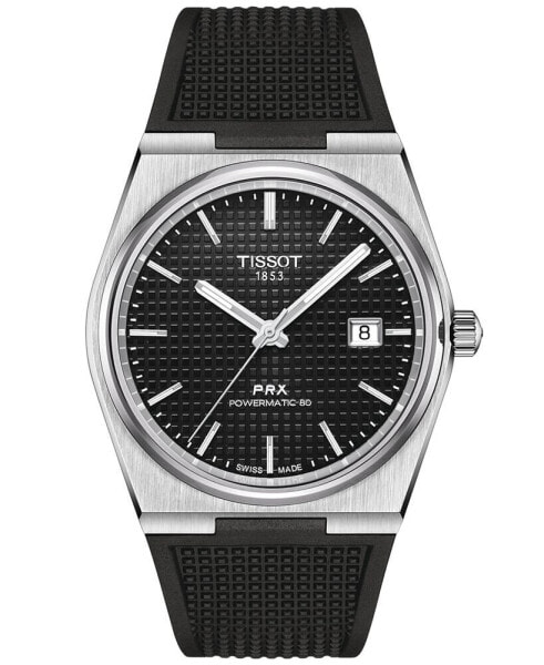 Часы Tissot PRX Black Rubber Strap 40mm