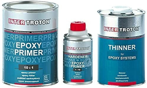 Troton 2K Epoxy Primer 10:1 Epoxy Primer 1.1 kg Including Hardener + 1L Thinner Car