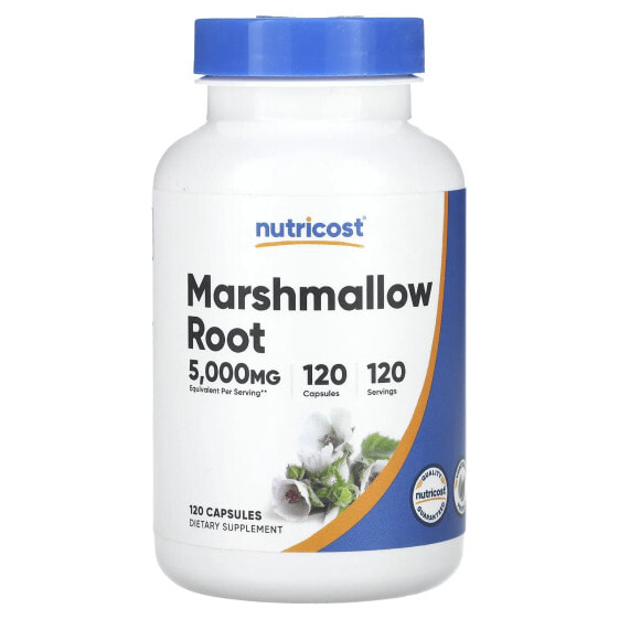 Витамины и БАДы Nutricost Корень маршмеллоу, 5 000 мг, 120 капсул