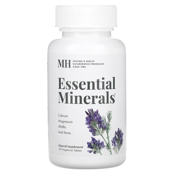 Минеральные витамины и микроэлементы Michael's Naturopathic Essential Minerals, 240 вегетарианских таблеток