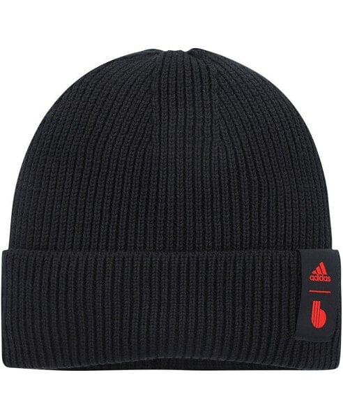 Men's Black Belgium National Team Woolie Cuffed Knit Hat