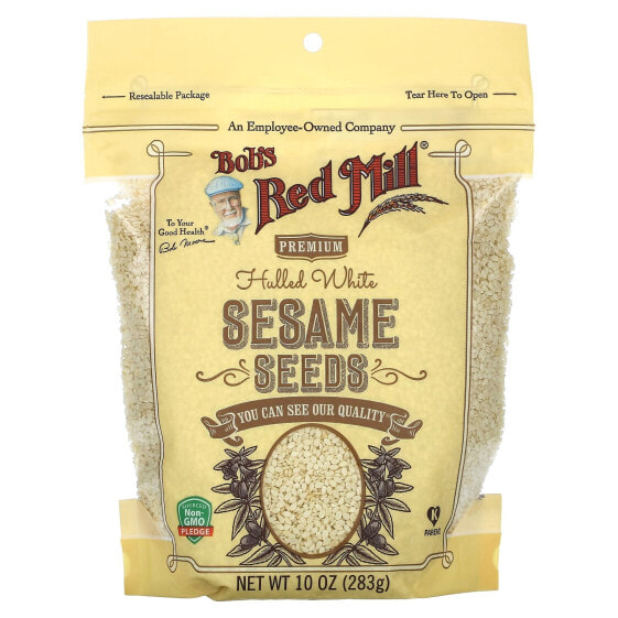 Hulled White Sesame Seeds, 10 oz (283 g)