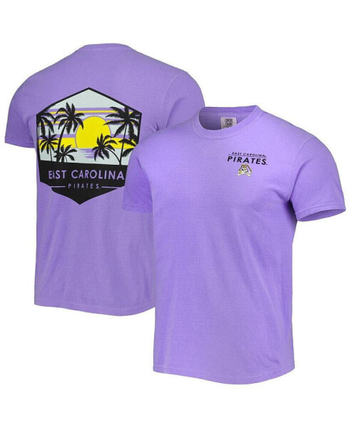 Men's Purple ECU Pirates Landscape Shield T-Shirt