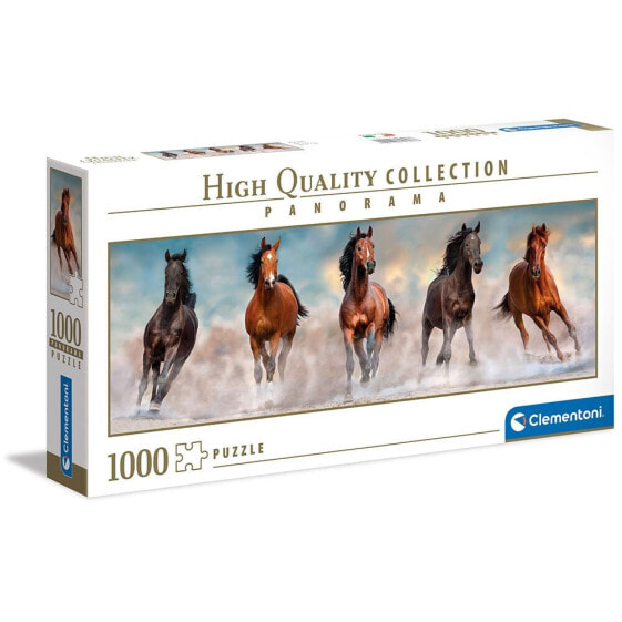 CLEMENTONI 1000 Panorama Horses Panorama Puzzle