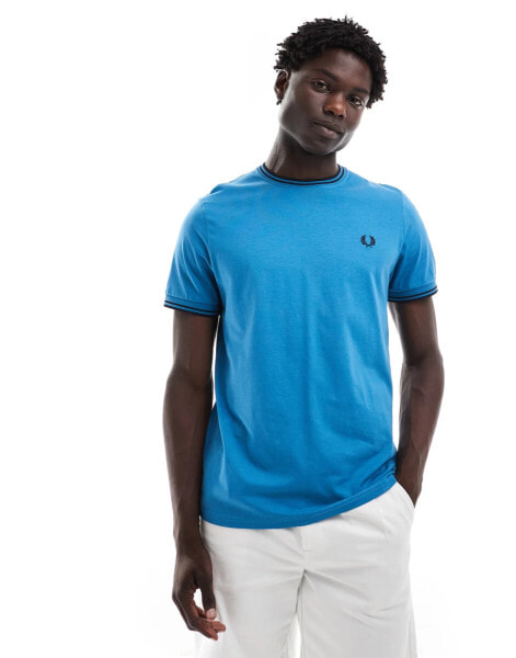 Fred Perry twin tipped t-shirt in blue