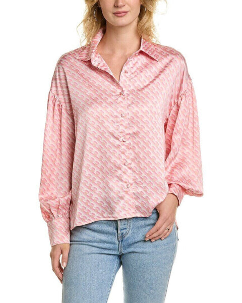 Рубашка с запахом FATE женская розовая размер S