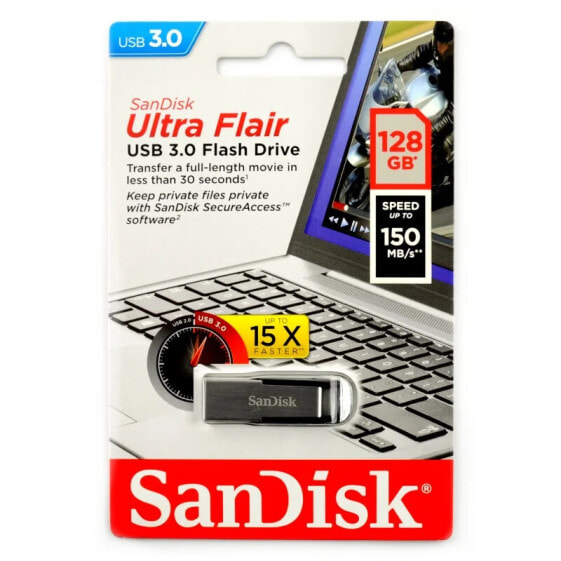 SanDisk Ultra Flair - memory USB 3.0 pendrive 128GB