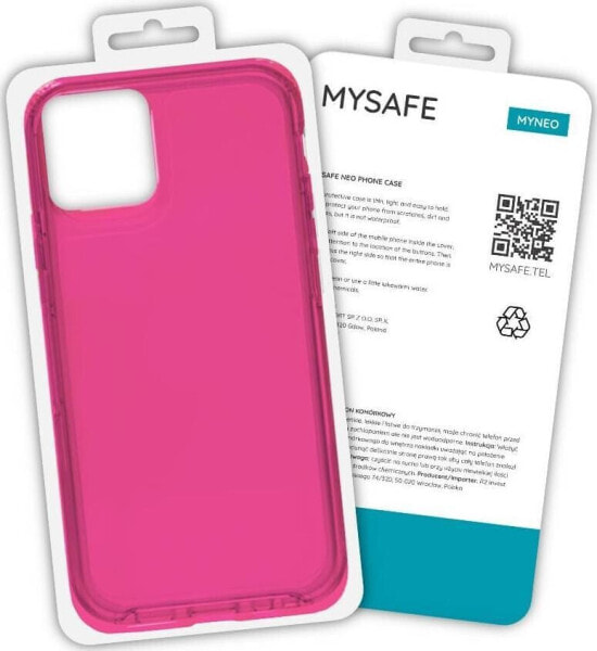 Mysafe MYSAFE ETUI NEO IPHONE 12 MINI RÓŻOWY PUDEŁKO