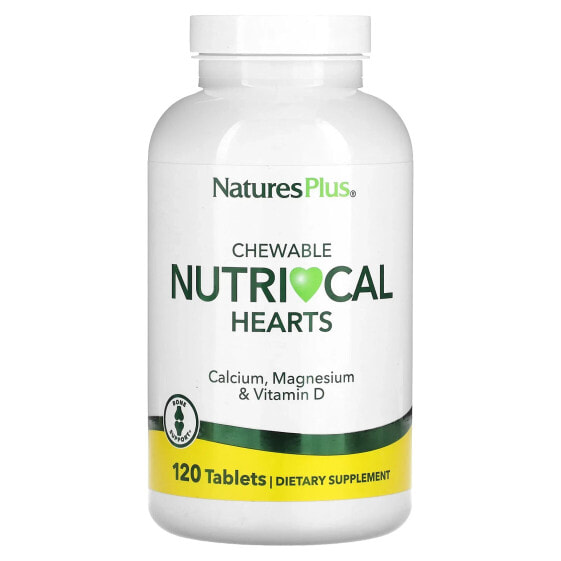 Chewable Nutri-Cal Hearts, 120 Tablets