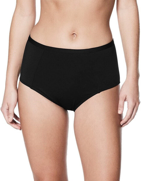 Nike Womens 176958 High-Waist Bikini Bottom Swimwear Black Size M