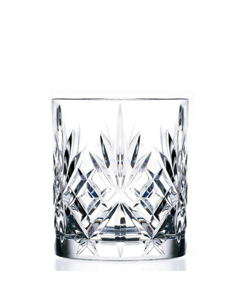 Melodia Crystal Double Old fashioned Glasses, Set of 6
