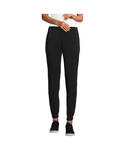 Women's Cupro Knit Mid Rise Jogger Pants