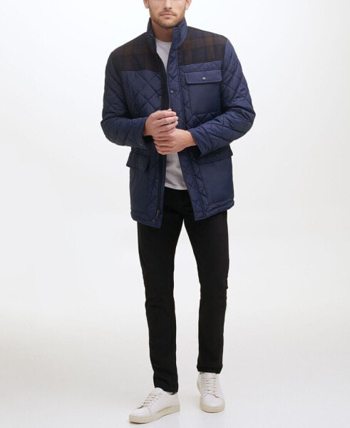 Верхняя одежда мужская Пальто с квадратным орнаментом Mixed Media от Cole Haan