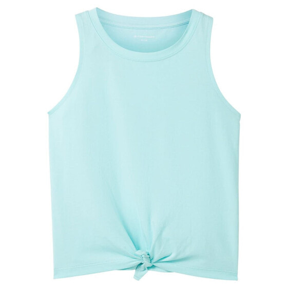 TOM TAILOR Cropped Knotted sleeveless T-shirt