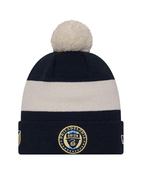 Men's Navy Philadelphia Union 2024 Kick Off Collection Cuffed Knit Hat with Pom