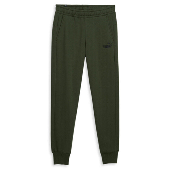 Puma Essential Embroidery Logo Pants Mens Green Casual Athletic Bottoms 84681031