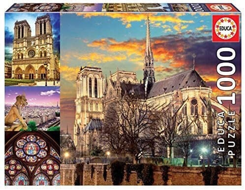 EDUCA BORRAS Puzzle 1000 Pieces Collage De Notre Dame Paris