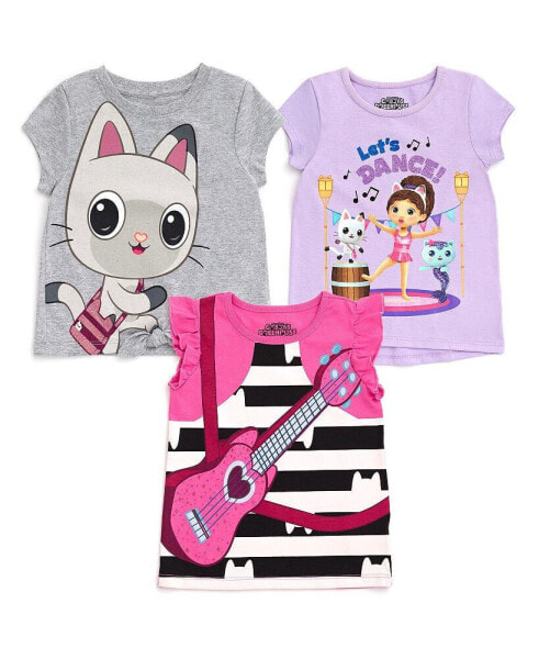 Girls 3 Pack T-Shirts Toddler Child