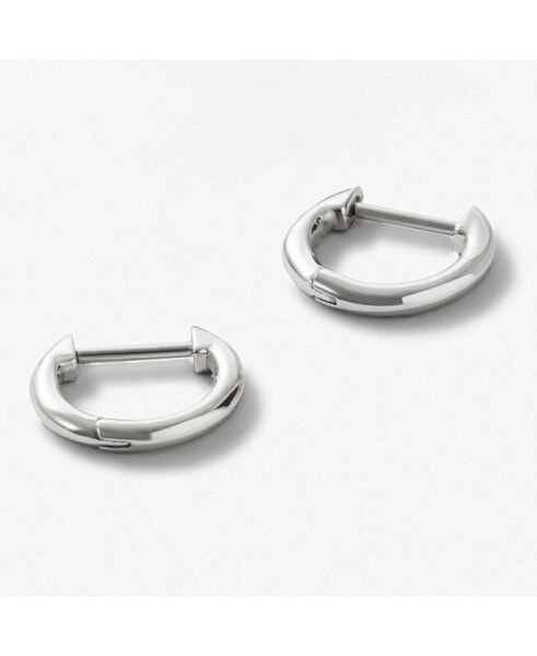 Sterling Silver Mini Huggie Hoops - Mini Huggie Hoops Silver