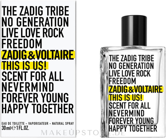 Zadig & Voltaire This is Us! - Eau de Toilette 30 ml