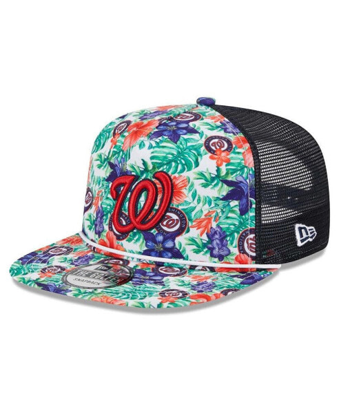 Men's Washington Nationals Tropic Floral Golfer Snapback Hat