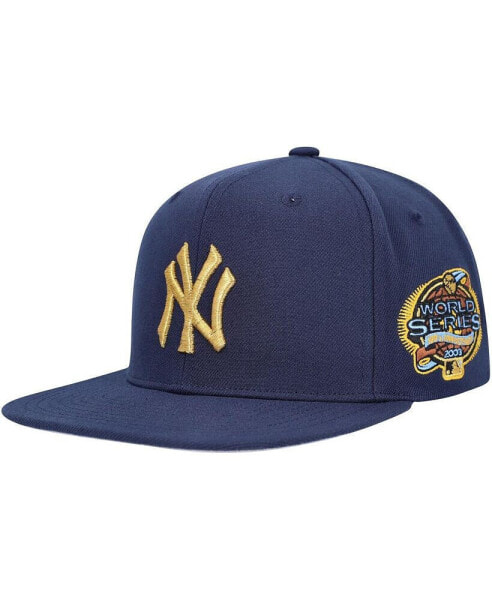 Бейсболка с наперстком Mitchell&Ness New York Yankees синяя для мужчин