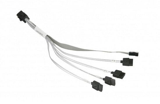 Supermicro SFF-8643/4xSATA - SFF-8643 - 4 x SATA 7-pin - Black - Grey - 1 pc(s)