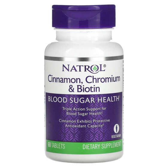 Cinnamon, Chromium & Biotin, 60 Tablets